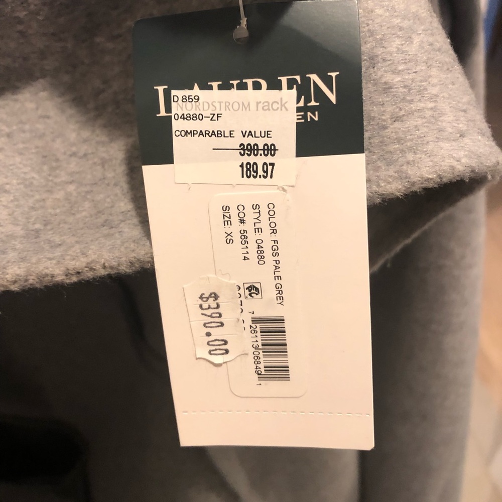Ralph Lauren wool blend wrap coat - Picture 2 of 5